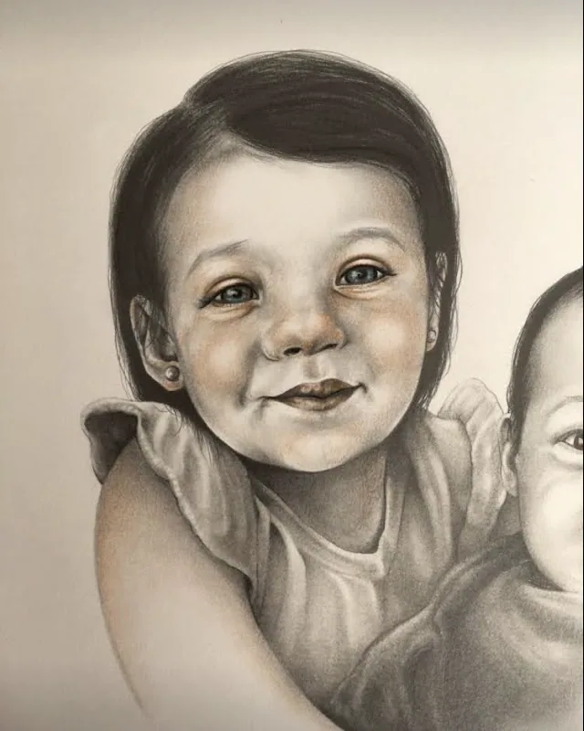 Graphite & Colored pencil illustration by Sarah Rose Vega