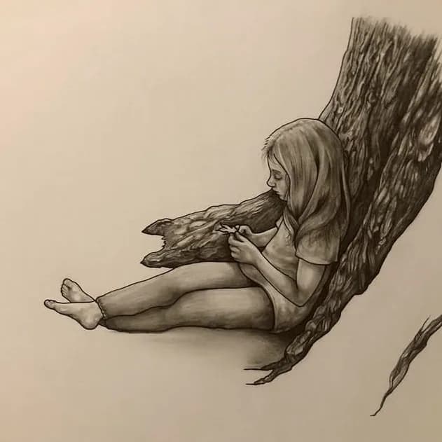 Graphite & Ink illustration by Sarah Rose Vega