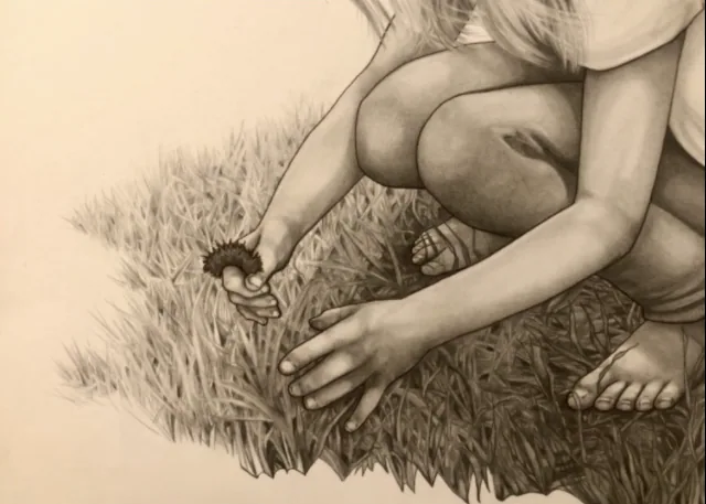 Graphite & Ink illustration by Sarah Rose Vega