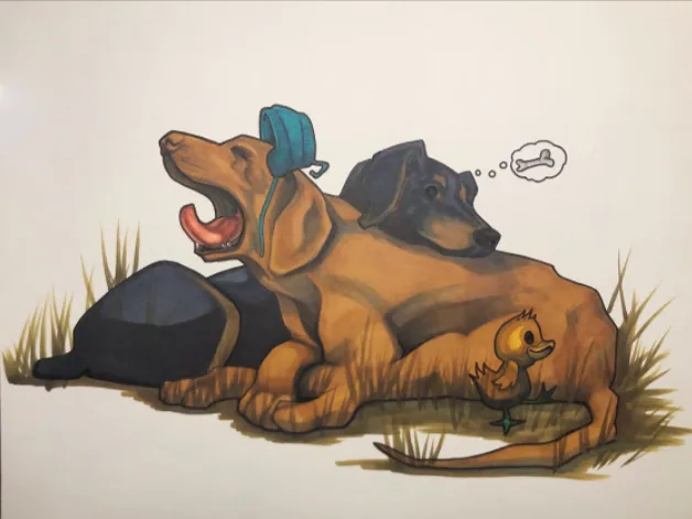 Marker & Ink illustration by Sarah Rose Vega